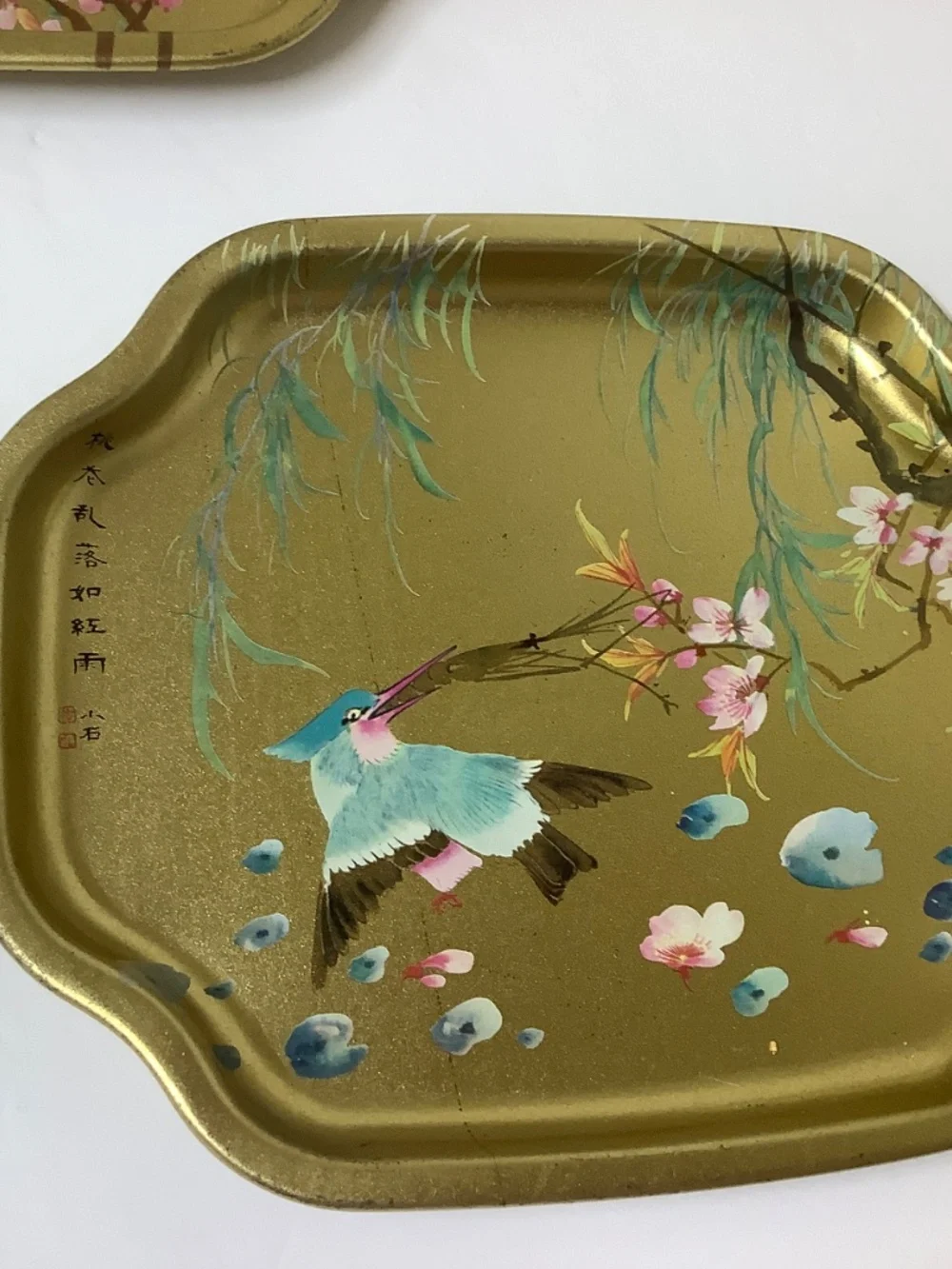 Elite Trays Asian Birds Floral Design